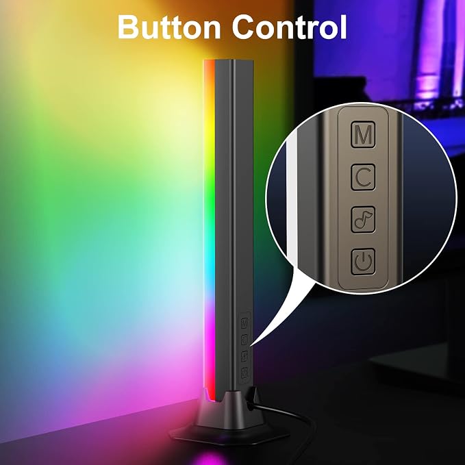 velted RGB Light Bar, Music Sync RGB IC LED Lights Bars, USB Powered Ambient - Image 5