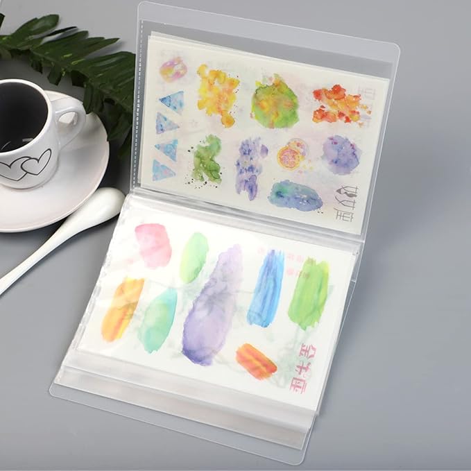 Ymiko Hand Account Insert Storage Bag MINI Information Pouch Sticker Organizer - Image 7