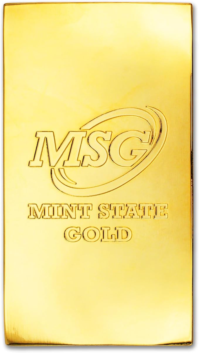 1 lb Gold Plated Bar 18K Paperweight | Element Design - Image 3