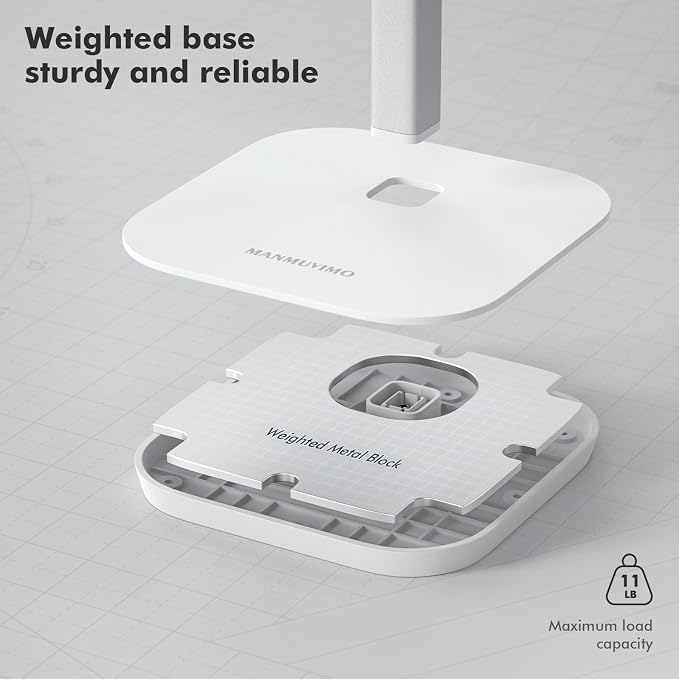 Headphone Stand, Desktop Headset Holder Heavy Base Desk Earphone Stand Aluminum - Image 4