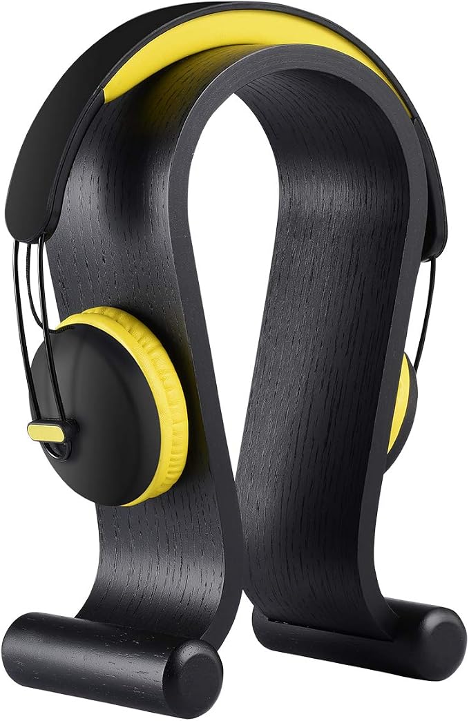 SAMDI Wood Headphone Stand Headset Stand Headphone Holder Universal Gaming by SAMDI