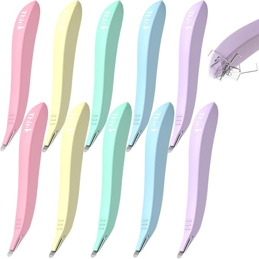 ThinkLearn Magnetic Staple Remover 10 Pack, Pen-Shaped Staple Puller | Quick by THINKLEARN
