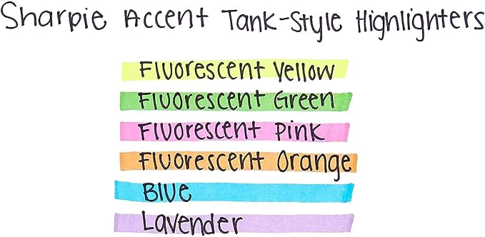 Sharpie Tank Style Highlighters, Chisel Tip, Fluorescent Orange, Box of 12 - Image 5