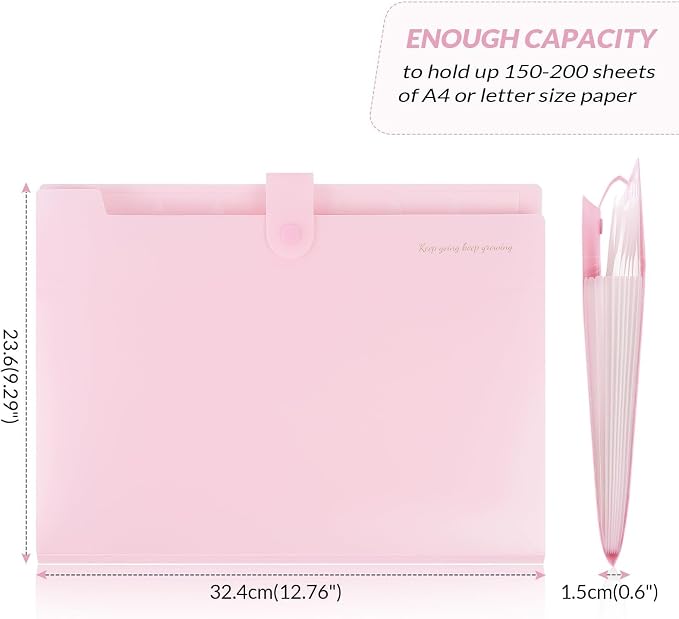 SKYDUE Accordion File Organizer, Expanding File Folder - Image 4