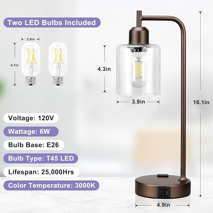 Innqoo Industrial Touch Table Lamps - Image 7