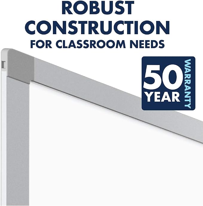 Quartet Dry Erase Magnetic White Board 72"W x 48"H, Porcelain Whiteboard - Image 4