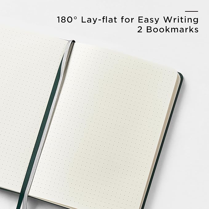 &And Per Se Dotted Journal Notebook, A5 Hardcover Leather Bullet Dotted Journal - Image 3