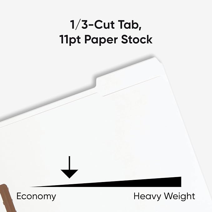 Smead Fastener File Folders, Reinforced 1/3-Cut Tabs, 2 Fasteners, Letter Size - Image 4