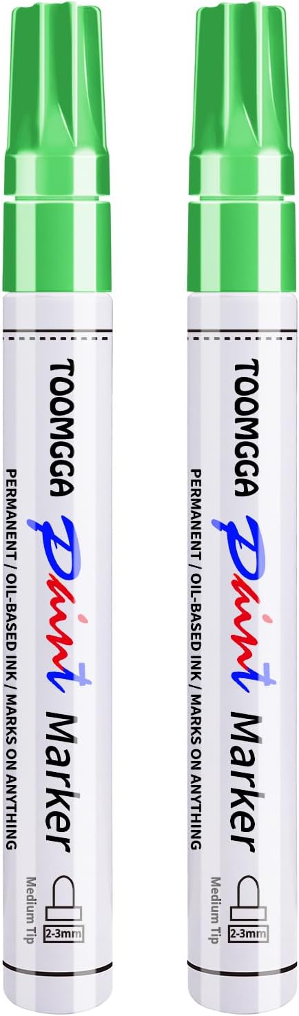 TOOMGGA Light Green Permanent Paint Pens by TOOMGGA
