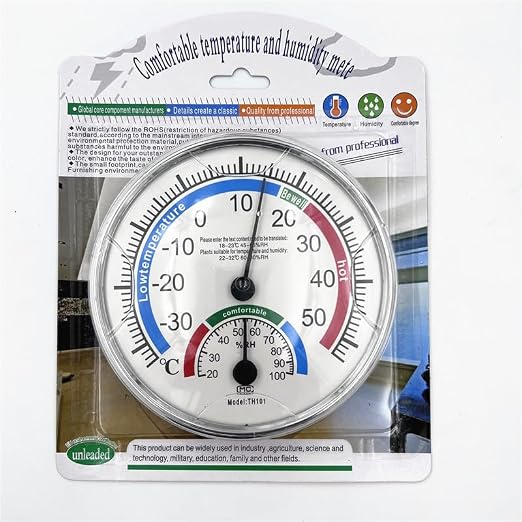 5" Indoor Outdoor Hygrometer/Thermometer, Humidity Gauge Indicator Temperature - Image 4