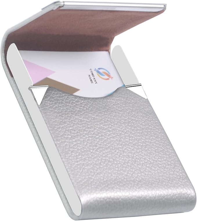 Business Card Holder with Ultra Slim Design, Business Card Case with Premium PU - Image 2