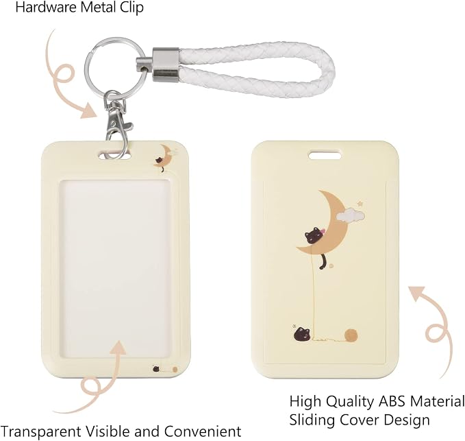 ID Card Badge Holder Key Chain - Image 3