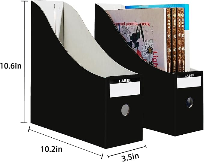 Limitliho 6 Pack Cardboard Magazine Holder - Image 3