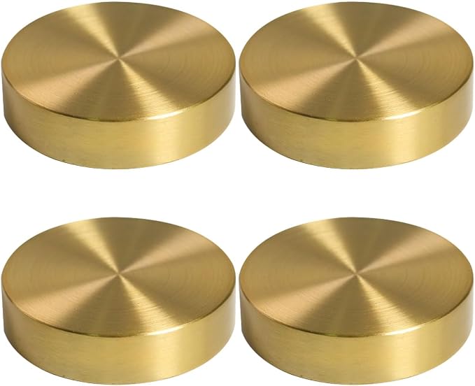 Abaodam 4 pcs Chinese Calligraphy Paperweight Brass Golden Calligraphy Practice by Abaodam