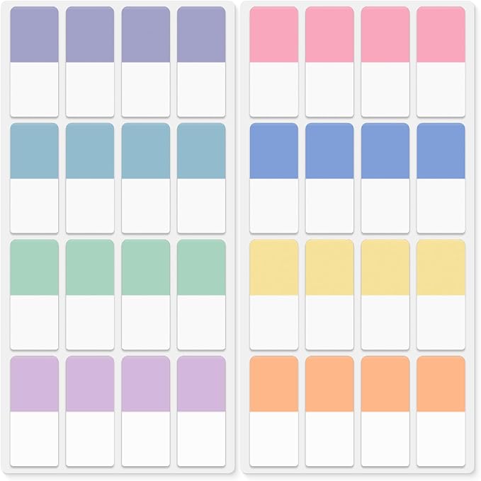 Mr. Pen- Sticky Index Tabs, 480 Pcs, Pastel Sticky Tabs for Notebooks, Page Markers-DeskLoop Office