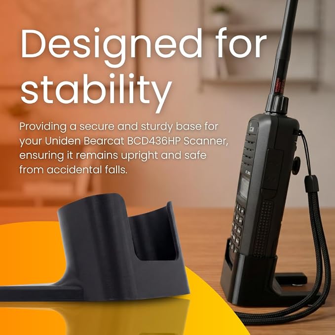 Desk Stand Holder for Uniden Bearcat BCD436HP Home Patrol Scanner, Easy - Image 5
