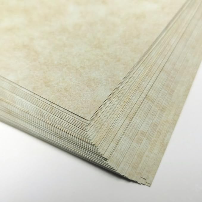 120 Sheets Parchment Paper for Certificates, 8.5" x 11", 100 GSM Double-Sided Stationery Paper for Resumes & Diplomas, Printer-Friendly (Ivory)-DeskLoop Office