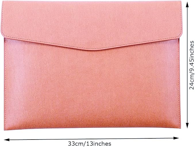PU Leather A4 File Folder Document Holder Waterproof Portfolio Envelope Folder - Image 2