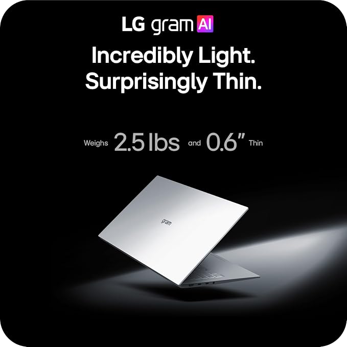 LG gram 14-inch Thin and Lightweight Laptop Computer, Windows 11 Home, Copilot+ - Image 2