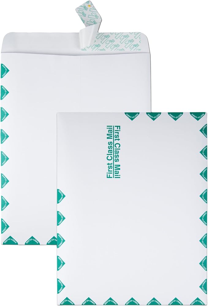 Quality Park 10 x 13 First Class Catalog Envelopes, First Class Border - Image 4