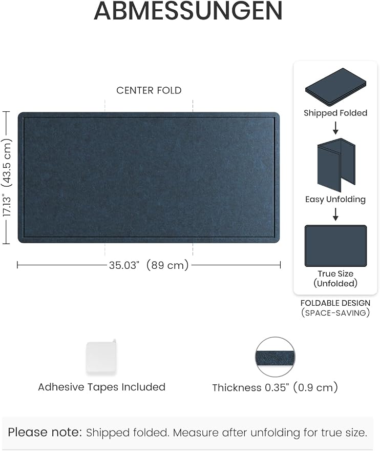 Fluxynara Bulletin Board, Foldable Felt Pin Board - Image 2