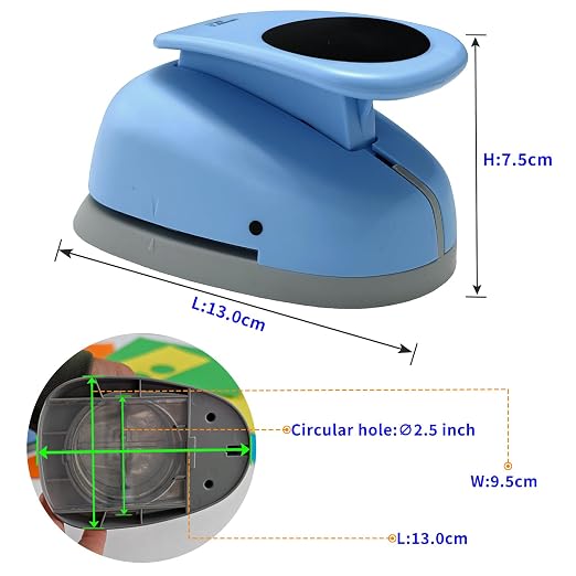 Circle Punch, Paper Punch, 2.5 inch Circle Hole Punch Cutters - Image 3