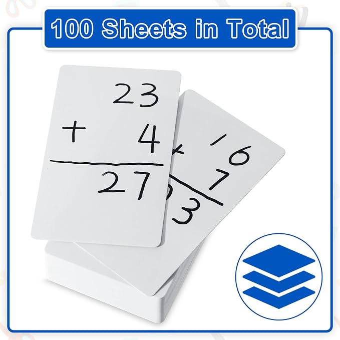 Harloon 200 Pcs Dry Erase Index Cards 3 x 5 Inch Laminated Reusable Dry Erase - Image 5