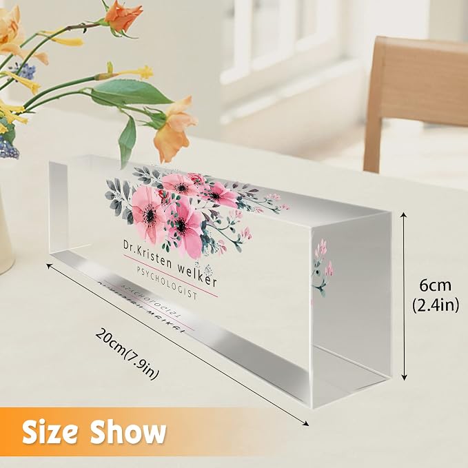 Desk Name Plate Personalized, Custom Name Plates - Image 5