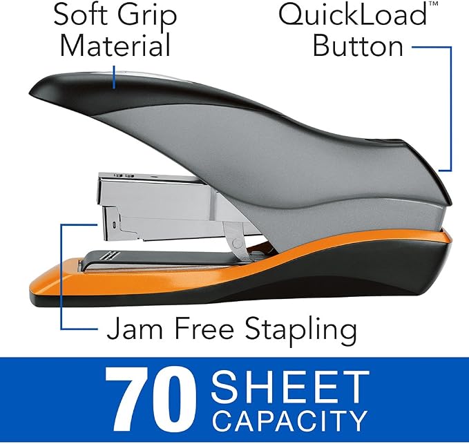 Swingline Stapler, 70 Sheet Capacity, Optima 70, Jam Free, Soft Grip - Image 2