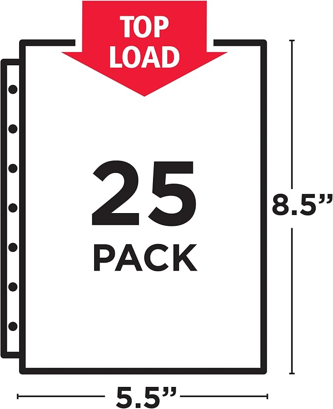 Avery Diamond Clear Heavyweight Sheet Protectors - Image 2