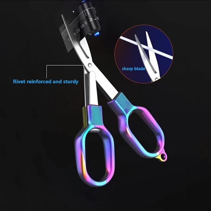 2PCS Folding Scissors, Stainless Steel Safety Portable Mini Travel Small - Image 4