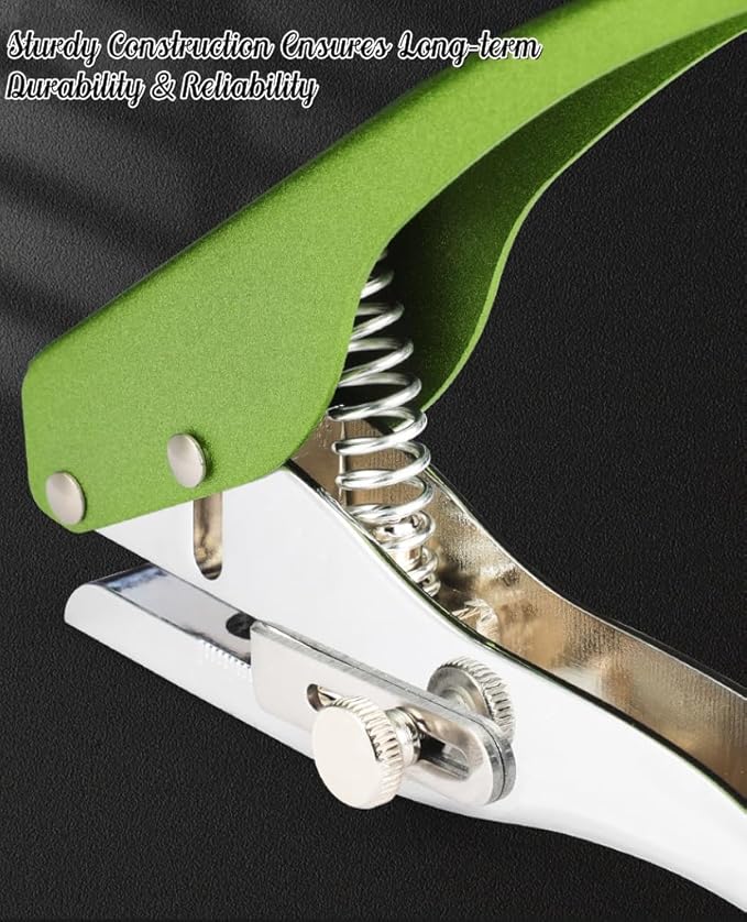 Hole Punch, Heavy Duty Hole Puncher Single Hole Punch Handheld Paper Punch Hole Puncher Single Small Hole Punch One Hole Punch for Paper Crafts Cards Tags Scrapbook- 1/4 inch-6mm-DeskLoop Office