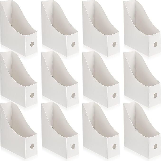 Geyee 12 Pack Magazine File Holder Plastic Desk Organizer Magazine Holder by Geyee
