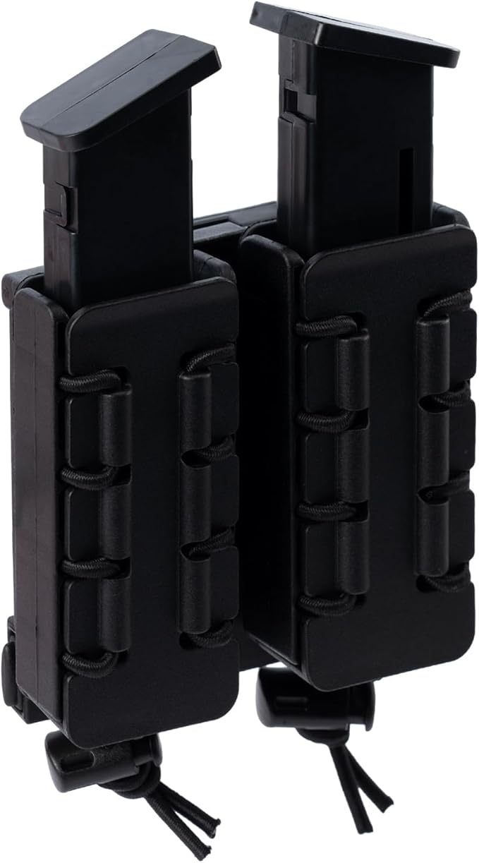 TACNEX Pistol Mag Holder w/Belt MOLLE Rotatable Adjustable Clip 9mm Magazine - Image 5
