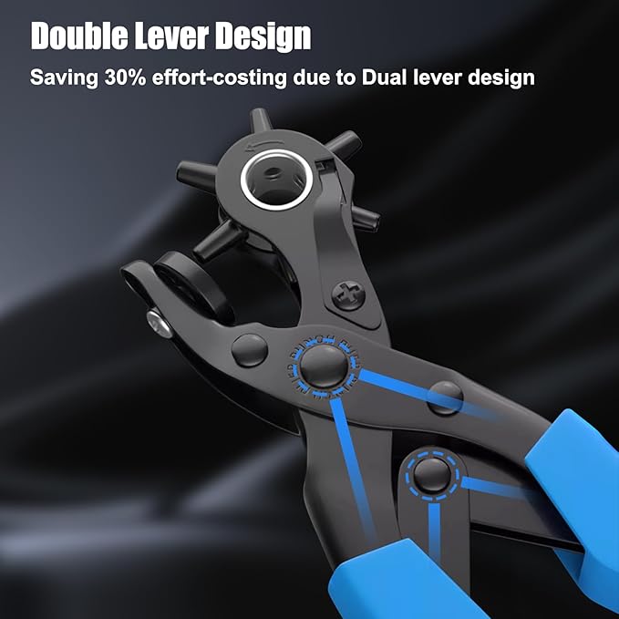 Diyife Professional Leather Hole Puncher, Full Set Punch Tool Kits - Image 4