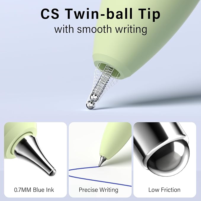 8 Pack Blue Gel Pens - Image 3