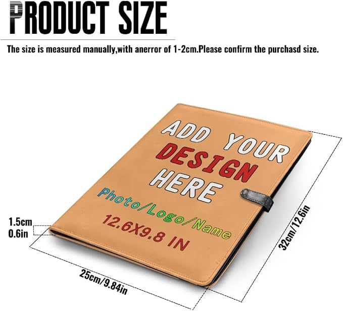 Personalized Padfolio with Logo Photo Name, Custom Business Portfolio Folder - Image 4
