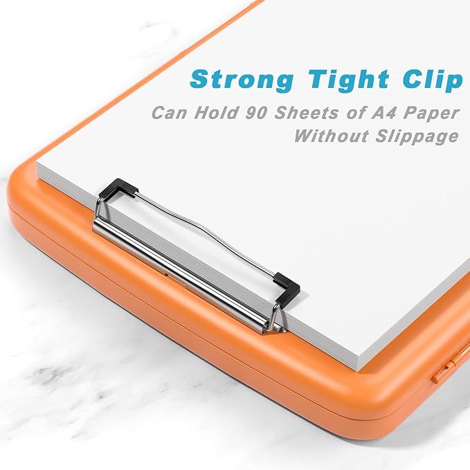 Rimilak Clipboard with Storage, 8.5 x 11'' High Capacity Clip Board, - Image 3