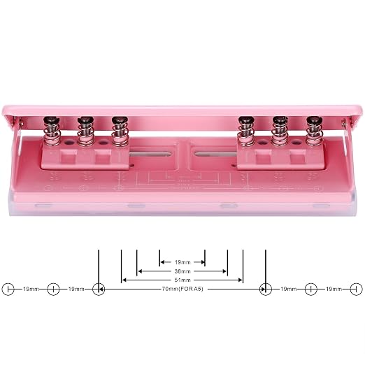 WORKLION Adjustable 6 Hole Punch: Metal Six Hole Puncher - Image 2