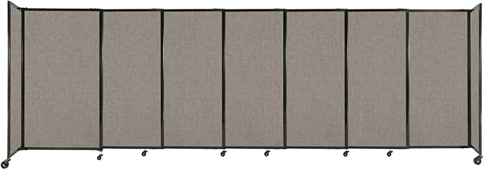 Versare Straightwall Sliding Portable Wall Partition | Freestanding Office by VERSARE