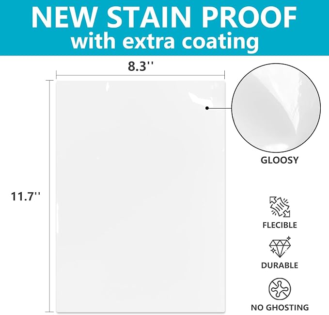 Dry Erase Board Sticker- Whiteboard Stickers-8.27''x11.69'' Removable Dry Erase - Image 2