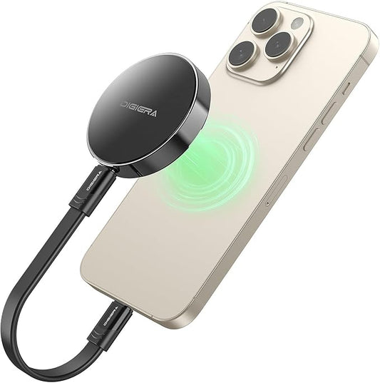 2TB Magnetic Portable SSD, External Solid State Drives with USB-C 3.2 Gen 2x2, Speed Up to 2000MB/s, Compact & Durable, Compatible with iPhone 15/16 Series and Other USB-C Devices, Black-DeskLoop Office