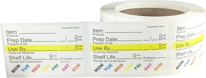 InStockLabels Dissolvable Food Labels by InStockLabels