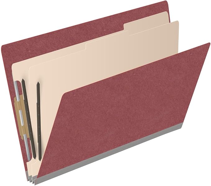 Ecom Folders End Tab Pressboard Classification Folders | Legal Size 25 Pt Stock - Image 2