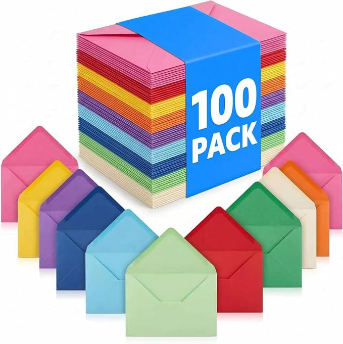 XXINMOH 100 pack 4x6 Envelopes, A6 Invitation Envelopes 6.5 x 4.75 by XXINMOH