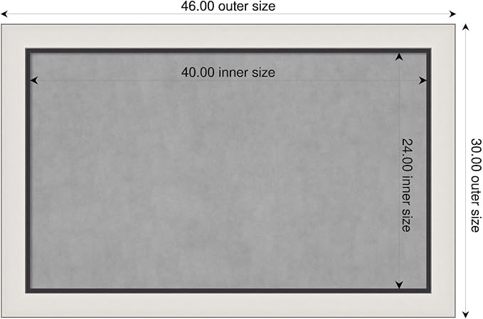 Amanti Art Silver Framed Magnetic Board 30x46 Large Vision Board - Image 2