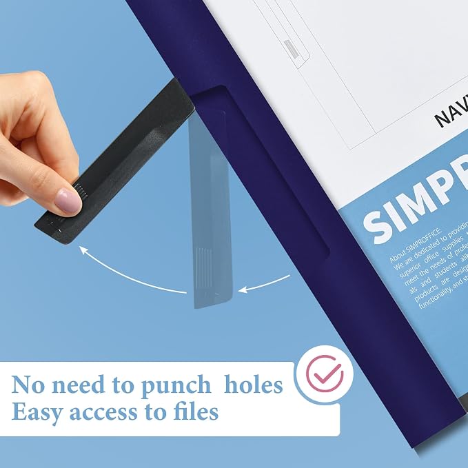 36 Pack Swing Clip Report Covers, Plastic Presentation Folders - Image 4