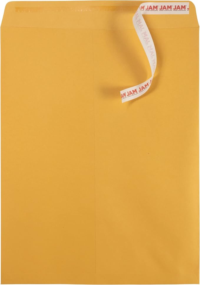 JAM PAPER 12 x 15 1/2 Open End Catalog Recycled Envelopes - Image 2