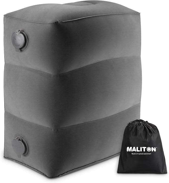 Maliton Inflatable Travel Foot Rest Pillow, Airplane Bed by Maliton