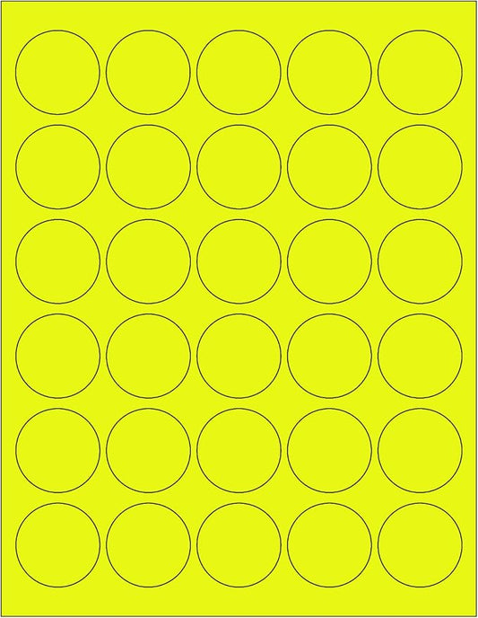 NextDayLabels - 8-1/2 x 11 Neon Color High Light Fluorescent Labels by NextDayLabels